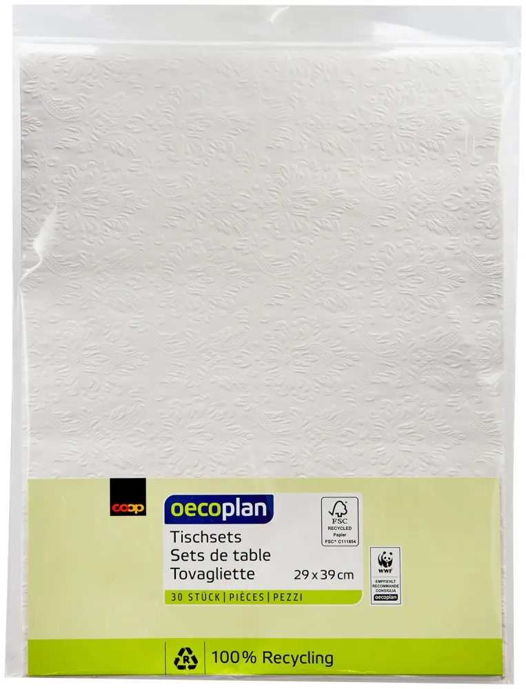 Oecoplan Tischsets 30x40cm FSC 30 Stück