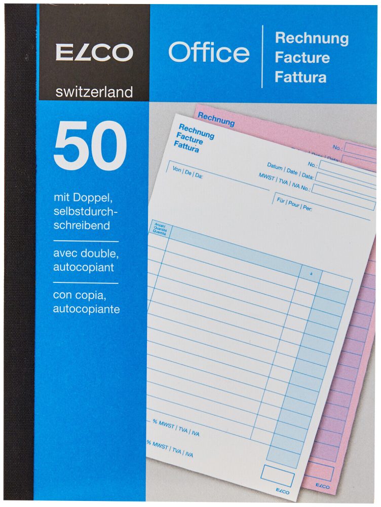 Elco Rechnungsformulare DIN A6 100 Blatt