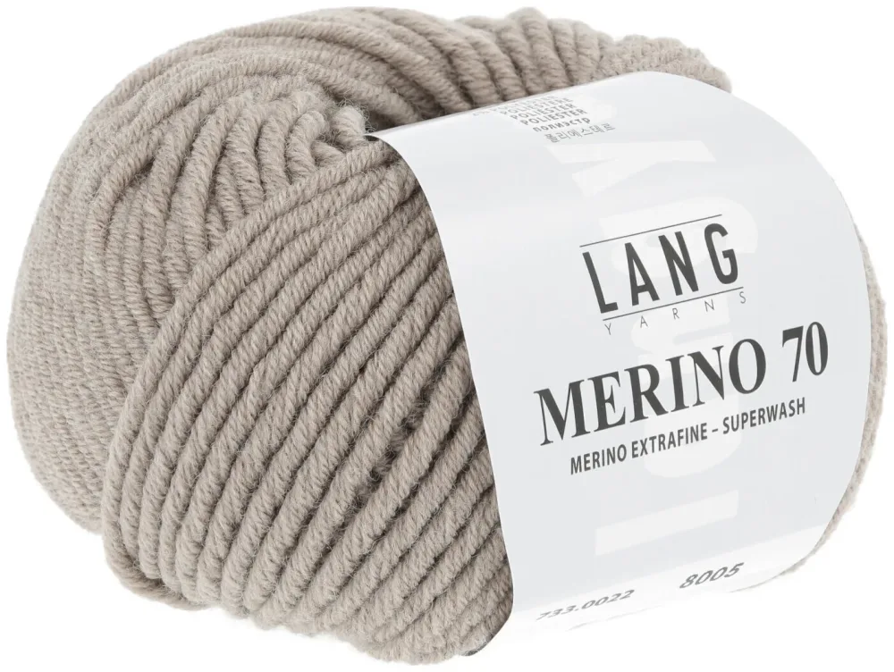 Lang Strickg. Merino 70 22 beige m. 50g