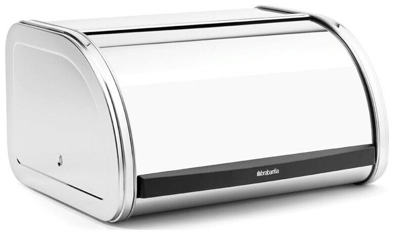 Brabantia Rollbrotkasten, Medium - Brilliant Steel, 26.5 x 31.6 x 17.3 cm