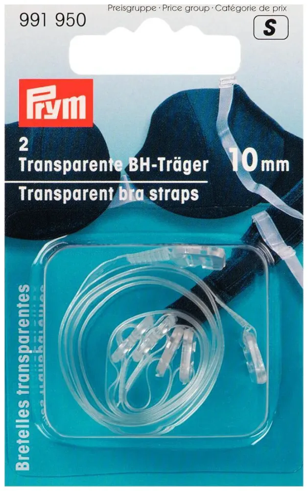 Prym BH-Träger transparent 10 mm 2 Stk.