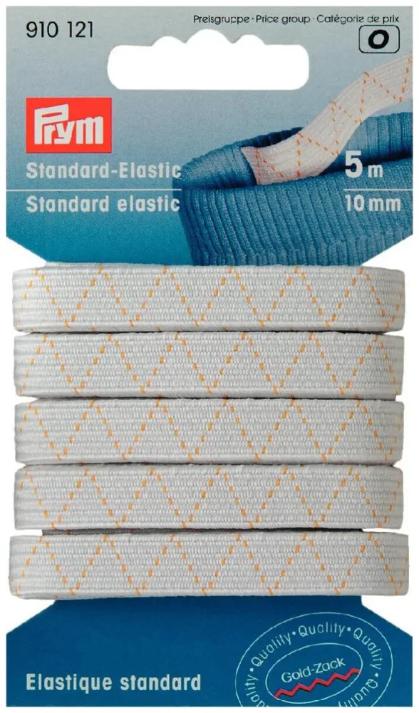 Prym Standard-Elastic weiss 10 mm 5 m