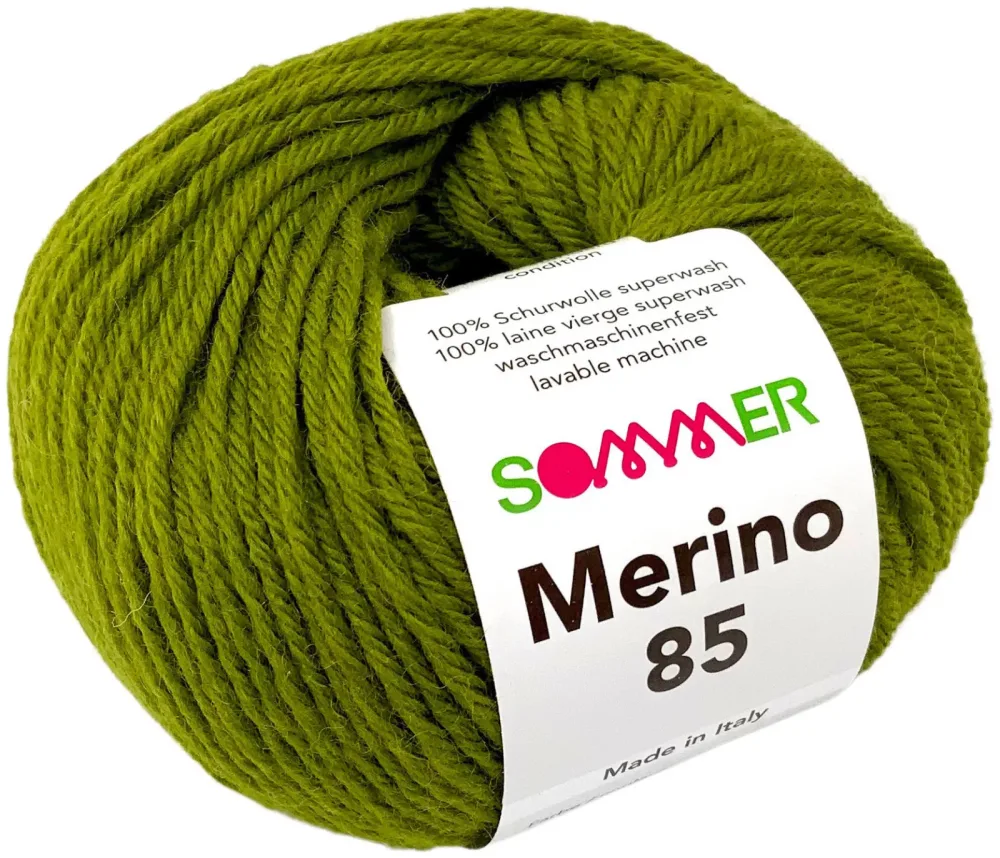 Sommer Merino 85 184 Handstrickgarn 100% Merino Superwash anis 50g