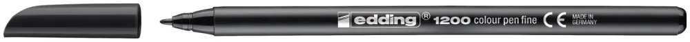 edding Faserschreiber 1200 1 mm Schwarz 10 Stück