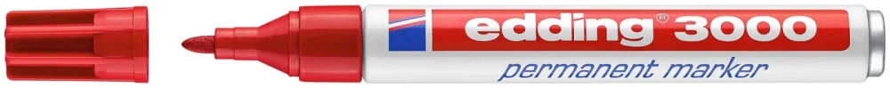 edding Permanentmarker 3000 rot