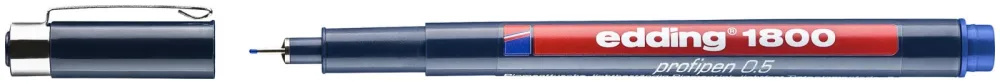 edding Profipen 1800 0,5mm blau