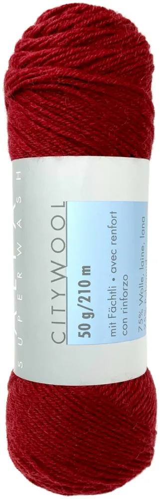 Coop City-Wool Alfa 127 Sockenwolle bordeaux 50g