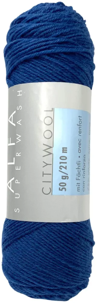 Coop City-Wool Alfa 8419 Sockenwolle mittelblau 50g