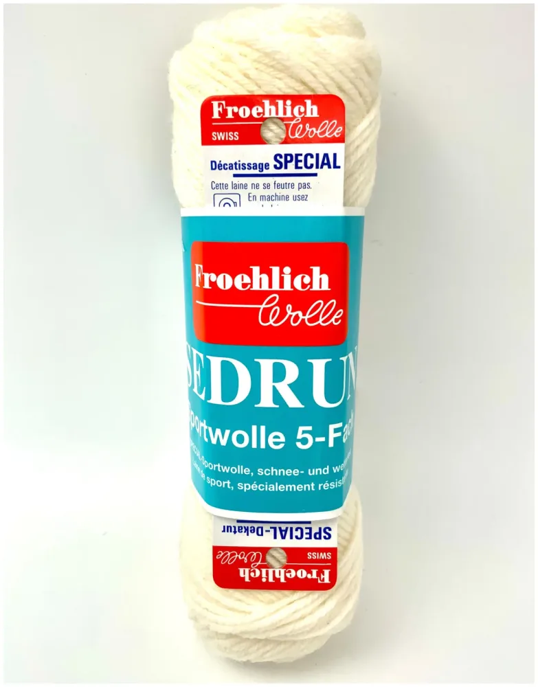 Froehlich Sedrun 5520 Sportsockenwolle weiss 50g