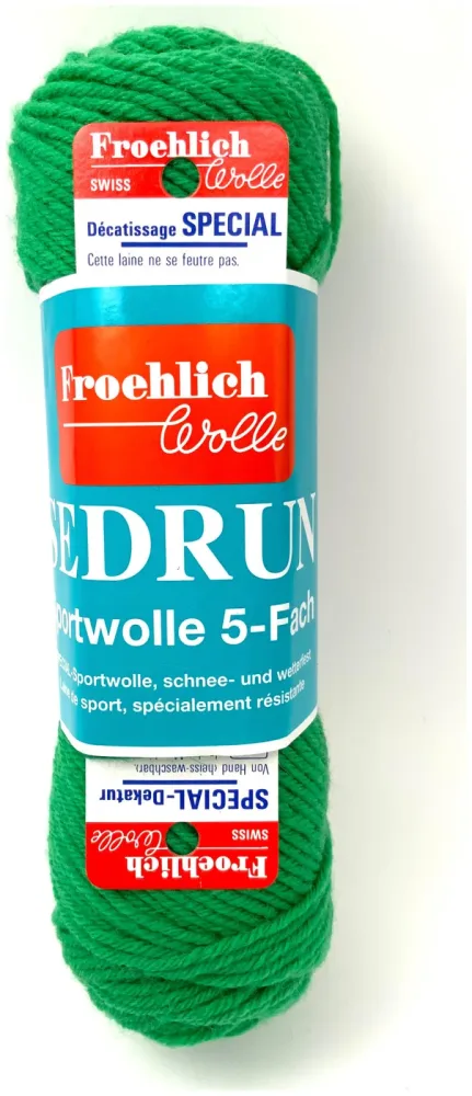 Froehlich Sedrun 5526 Sportsockenwolle grün 50g