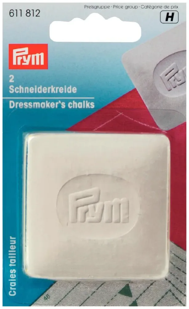 Prym Schneiderkreide-Platten weiss Dose 2 Stk.