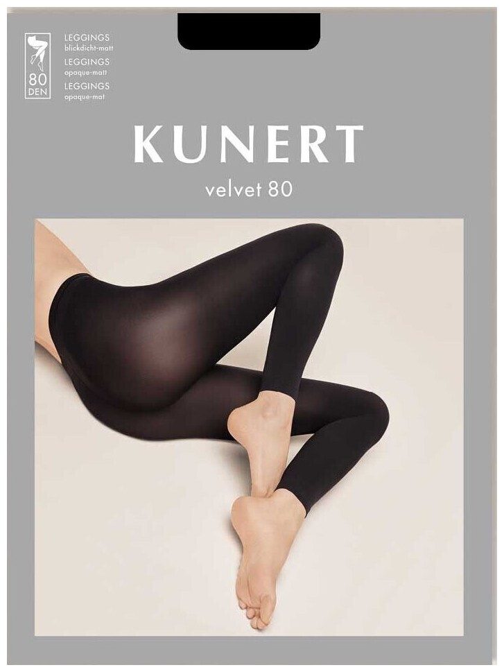 Kunert Velvet 80 Damen Fein Leggings Black 44/46