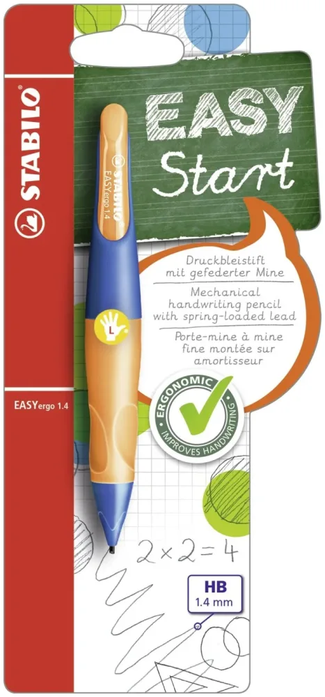 Stabilo Bleistift EASYergo 1.4 ultramarinblau/neonorange HB