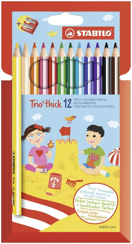 Stabilo Malstift Trio dick 12er Etui