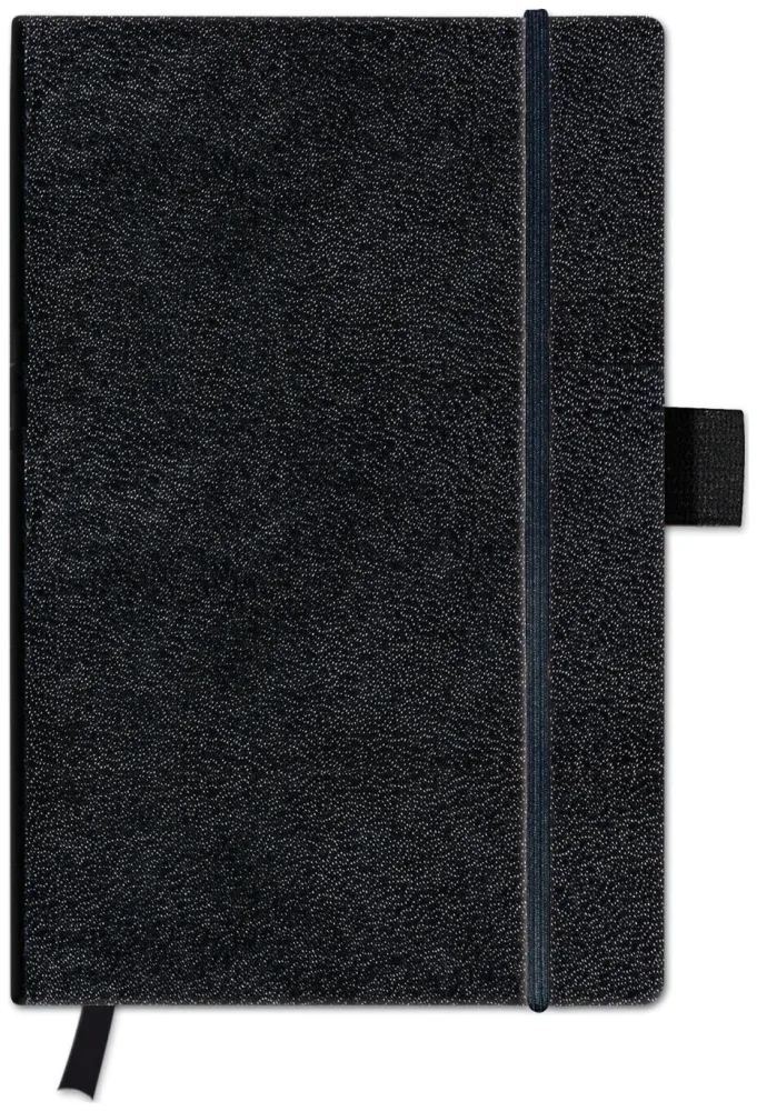 Herlitz Notizbuch A6 schwarz 96 Blatt kariert