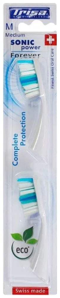 Trisa Sonicpower Ersatz Aufsteckbürsten Complete Protect Medium 2 Stück