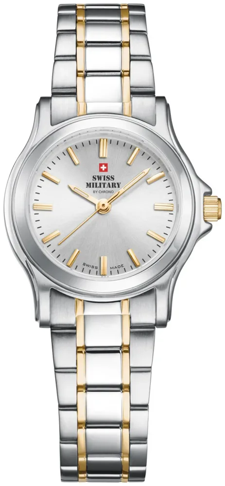 Swiss Military by Chrono Damen-Armbanduhr Analog Quarzwerk mit Edelstahlarmband Sm34003.04
