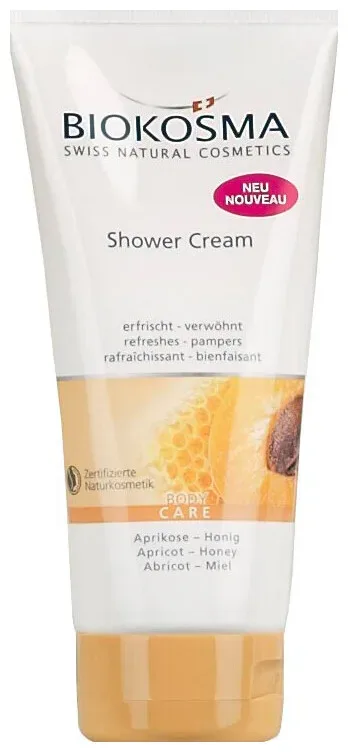 Biokosma Shower Cream Bio-Aprikose – Bio-Honig 200ml