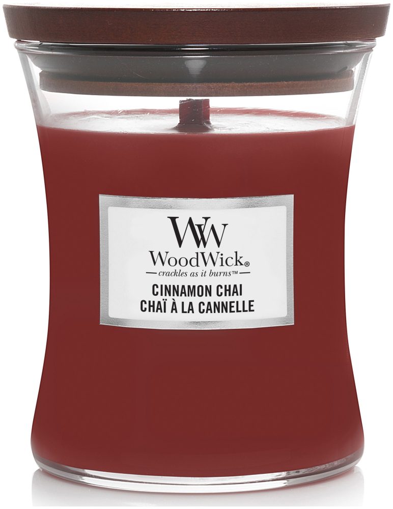 WoodWick Duftkerze Cinnamon Chai Medium Jar