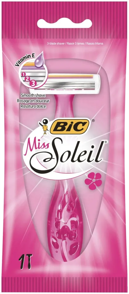 BIC Miss Soleil Einwegrasierer für Frauen - 1er Pack Travel Size