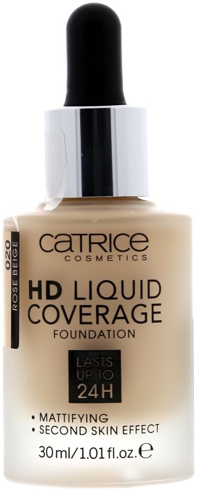 CATRICE - HD Liquid Coverage Foundation,  HD Liquid Coverage Foundation 032, 30 ml,  Rose Beige