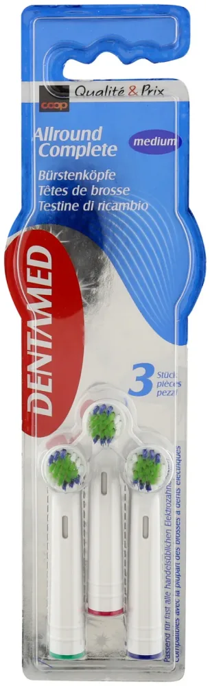 Dentamed Ersatz Aufsteckbürsten Allround Complete 3 Stück