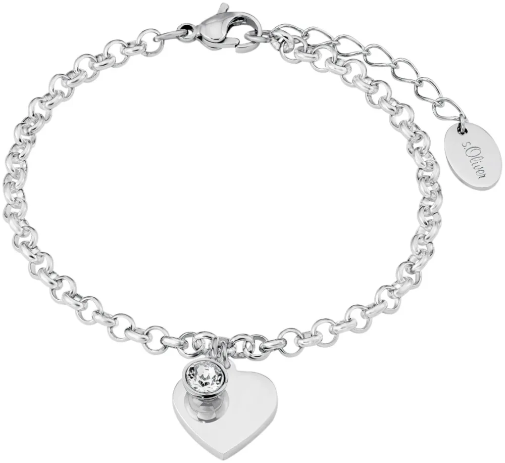 s.Oliver Armband Edelstahl Silber 140 x 200 mm