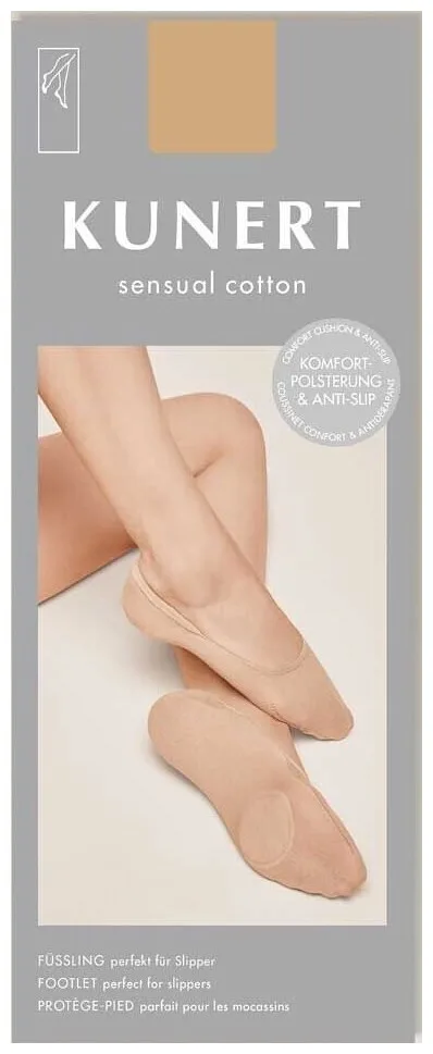 Kunert Sensual Cotton Damen Fein Sneaker / Füsslinge Puder 39/42