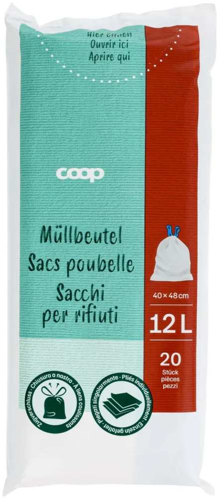 Coop Müllbeutel 40x48cm 12l 20 Stück