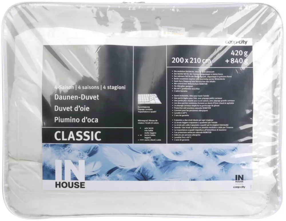 Inhouse Duvet Classic 4-Saison 200x210cm
