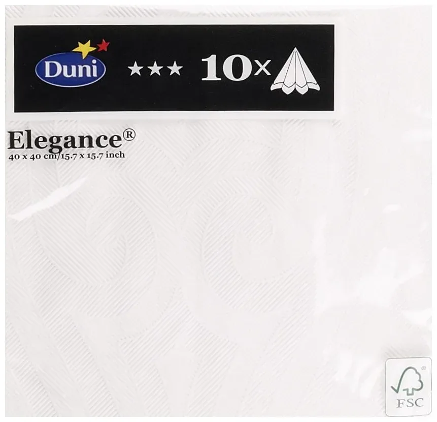 Duni Servietten 40cm weiss Lily
