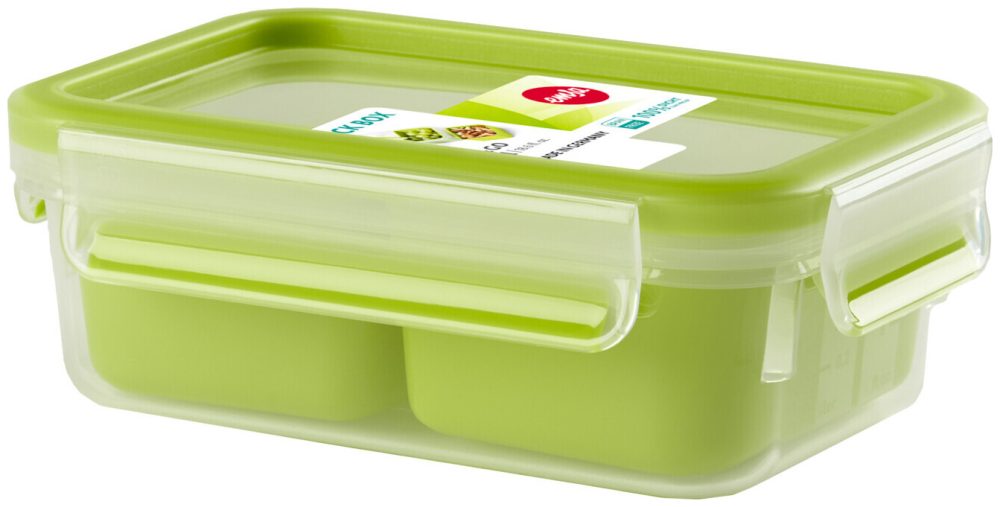 Emsa - Snackbox Clip&Go 0.55 l, One Size, Grün