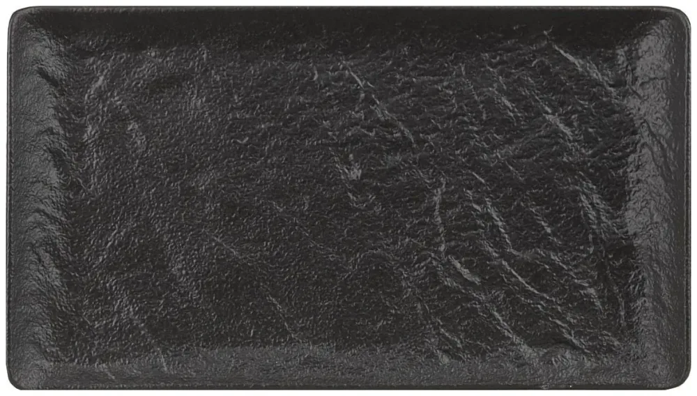 Platte quadratisch schwarz 26x15cm