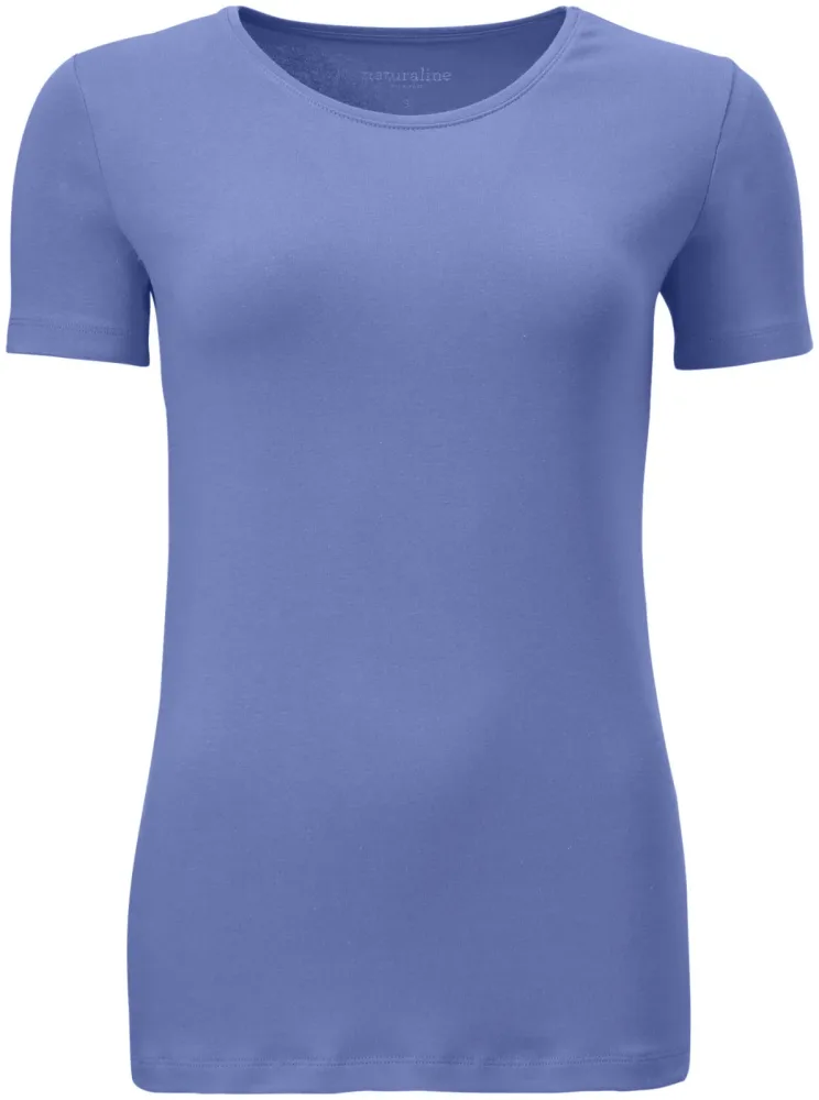 Naturaline Textil Naturaline Damen Shirt kurzarm blau XS