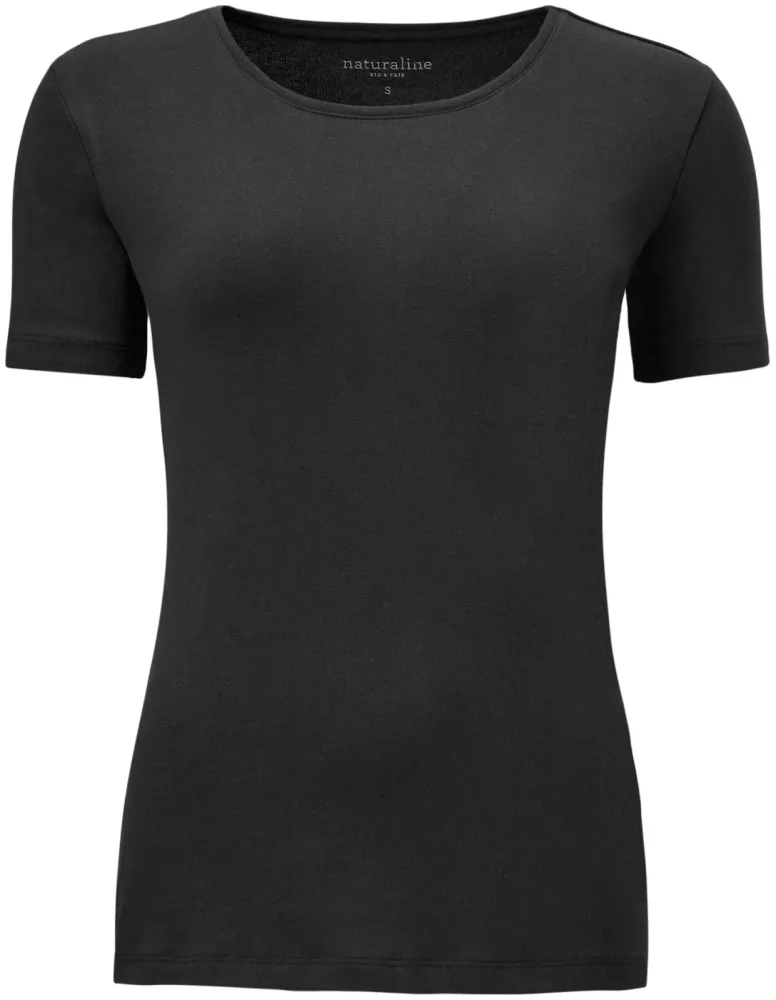 Naturaline Textil Naturaline Damen Shirt kurzarm schwarz XL