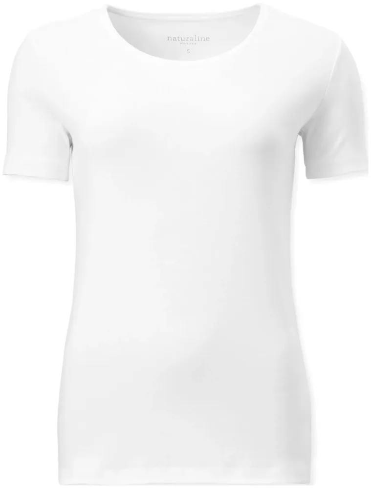 Naturaline Textil Naturaline Damen Shirt kurzarm weiss M