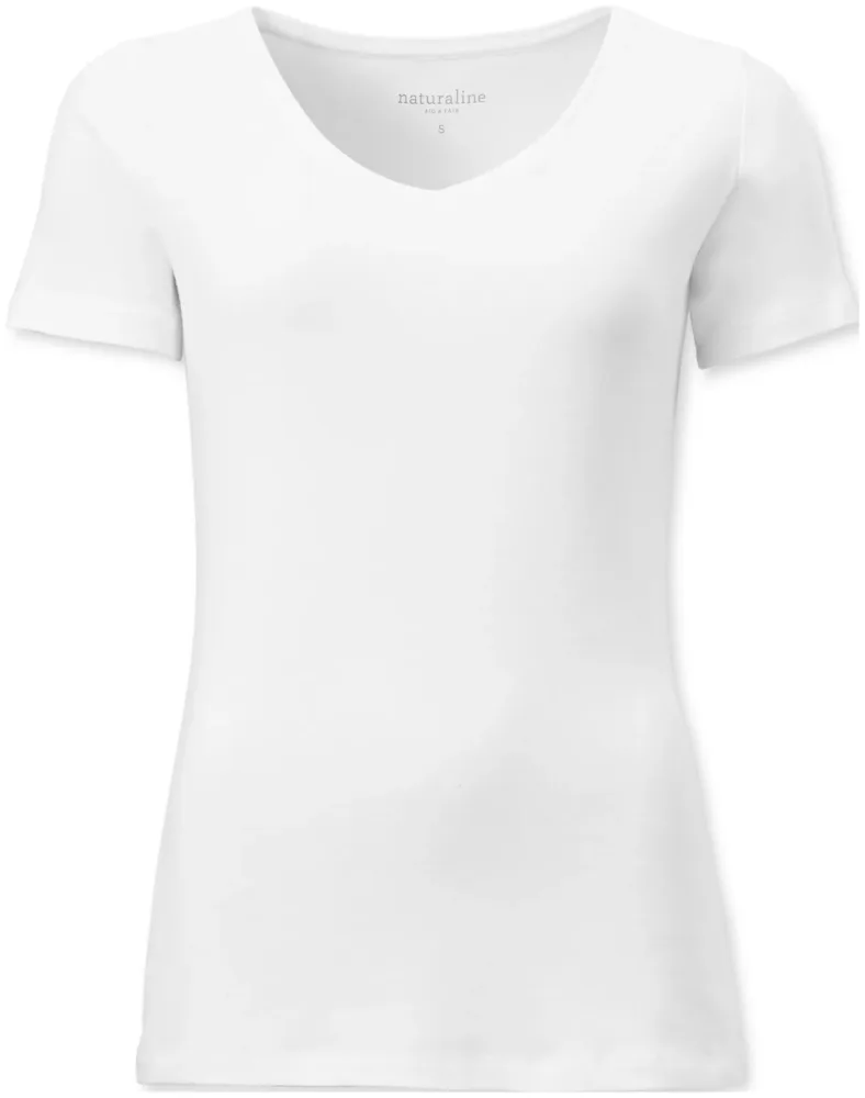 Naturaline Textil Naturaline Damen Shirt kurzarm weiss L