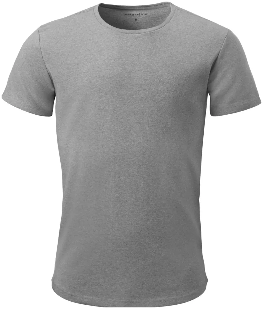 Naturaline Textil Naturaline Herren T-Shirt Kurzarm hellgrau S