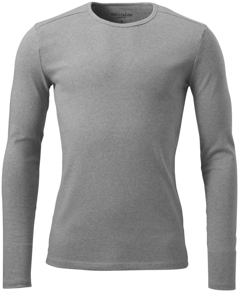 Naturaline Textil Naturaline Herren T-Shirt Langarm hellgrau XXL