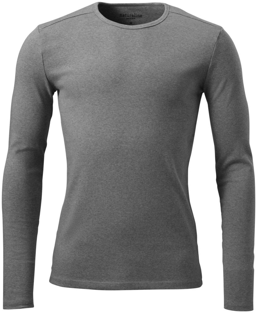 Naturaline Textil Naturaline Herren T-Shirt Langarm dunkelgrau M