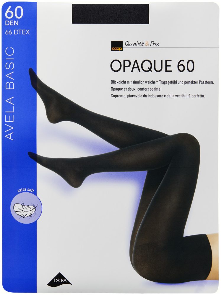 Avela Strumpfhose Opaque 60 Noir 10 - 10.5