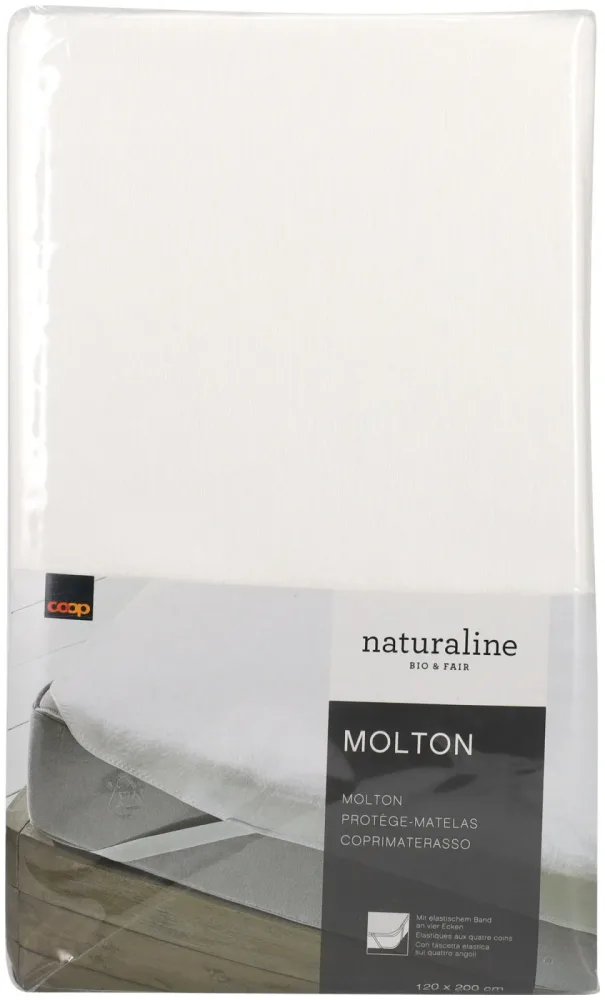Naturaline Textil Naturaline Molton 120 x 200cm weiss