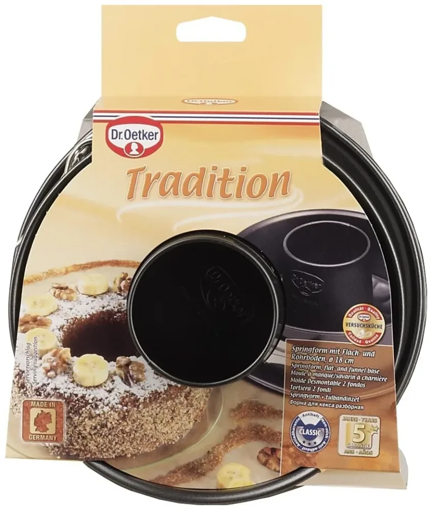 Dr. Oetker Springform mit Rohrboden 18cm Tradition