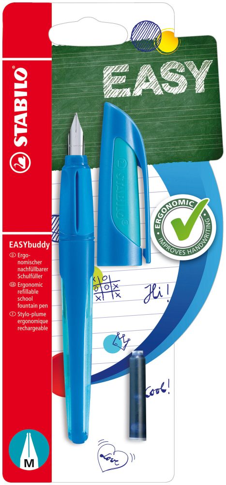 STABILO F&uuml;llhalter EASYbuddy M B-51558-5 blau, hellblau