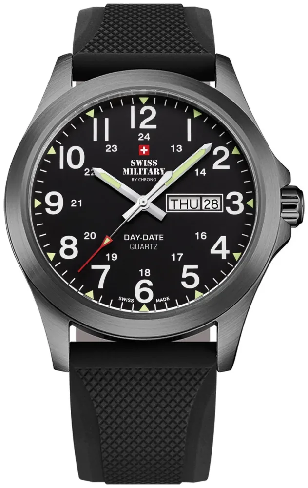 Swiss Military by Chrono Herren-Armbanduhr Analog Quarzwerk mit Edelstahlarmband Smp36040.20