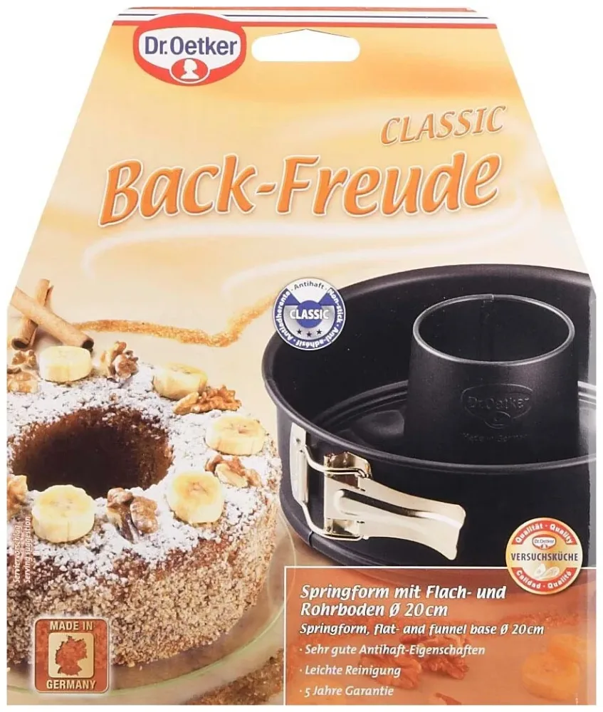 Dr. Oetker Springform mit Rohrboden 20cm BackFreude