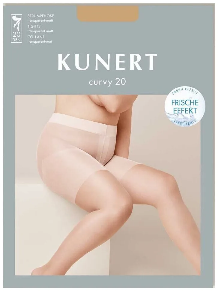 Kunert Fresh UP Curvy Panty 20 Damen Fein Strumpfhosen Cashmere 48/50