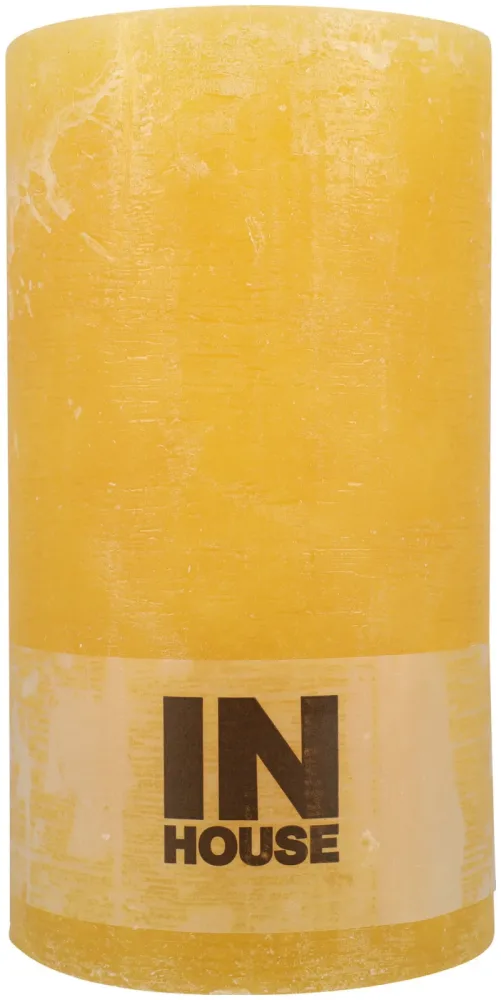 Inhouse Zylinderkerze honig 10x18cm
