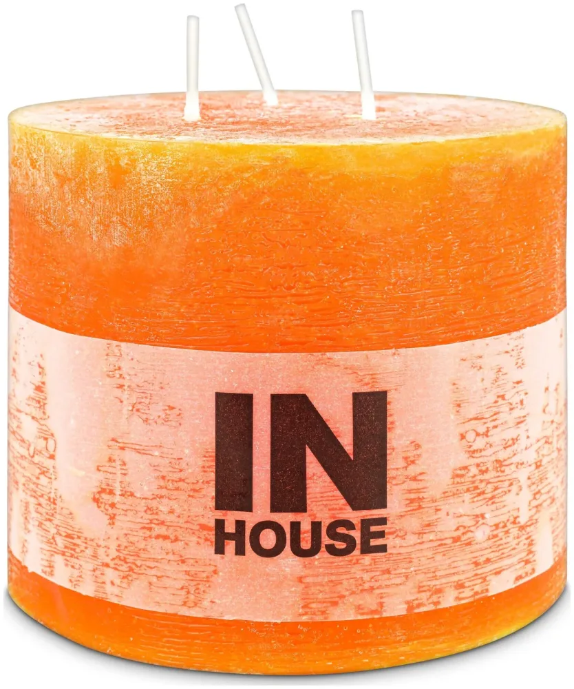 Inhouse Zylinderkerze 120x100 Orange
