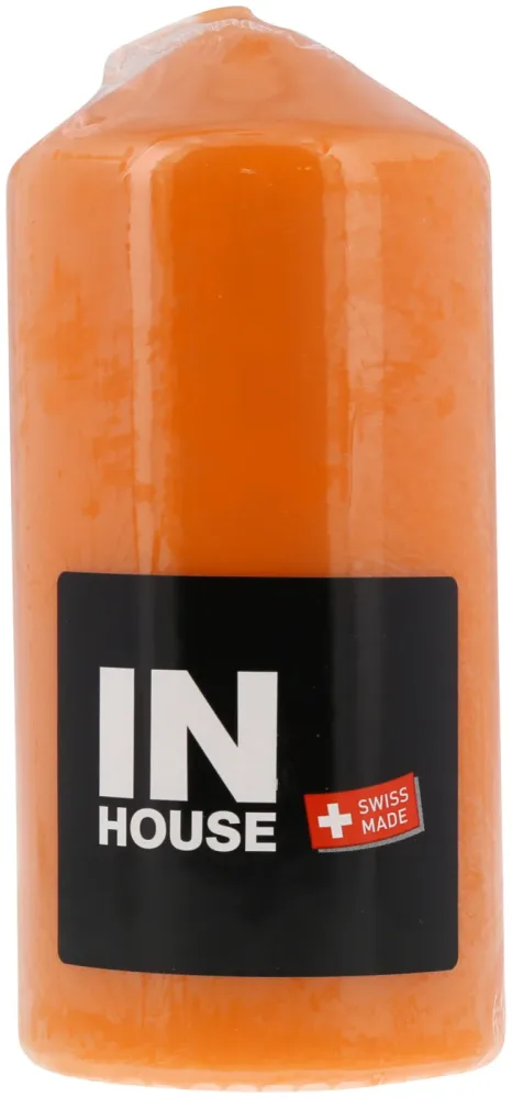 Inhouse Zylinderkerze 70x150mm orange
